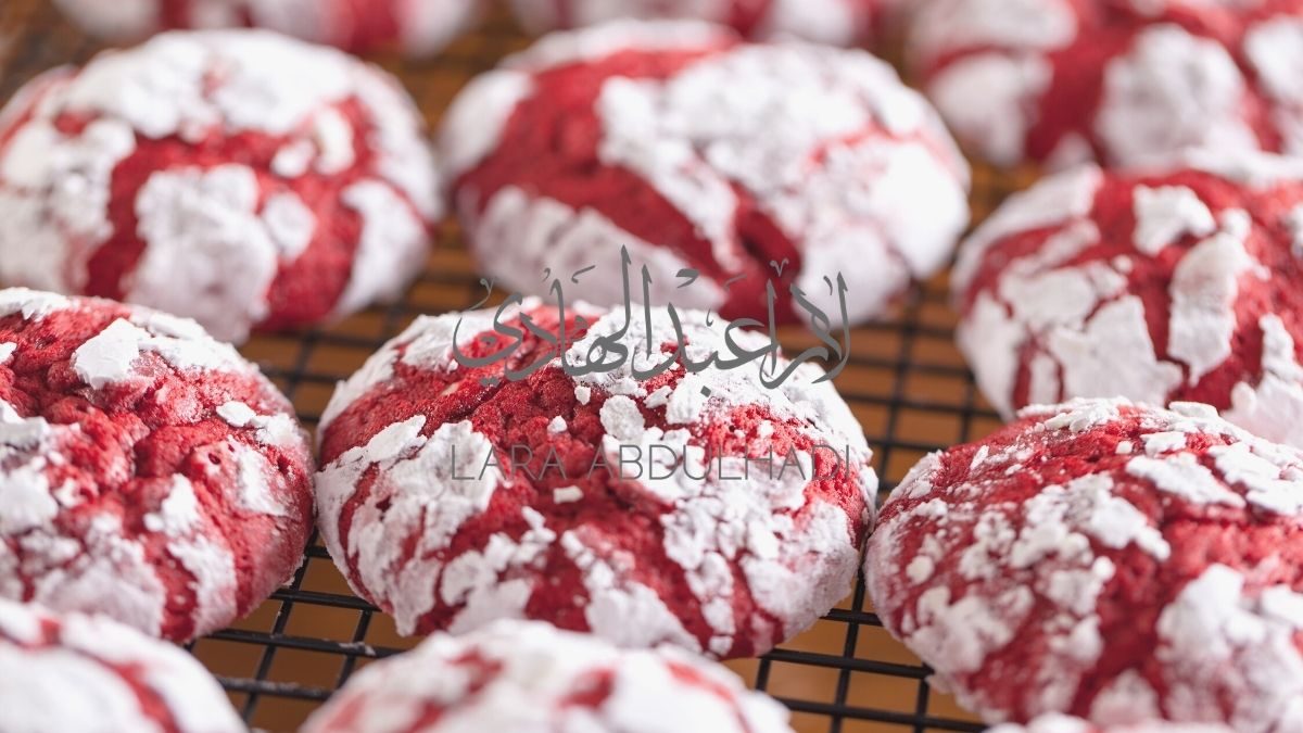 Red Velvet Crinkle Cookies
